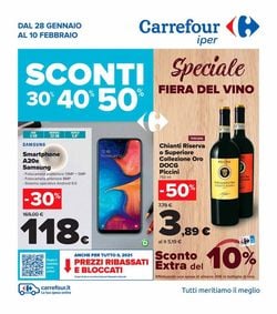 Volantino Carrefour Iper dal 28/01/2021