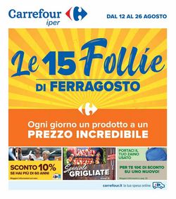 Volantino Carrefour dal 12/08/2021