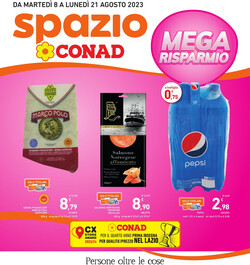 Volantino Conad - Spazio - Roma dal 08/08/2023