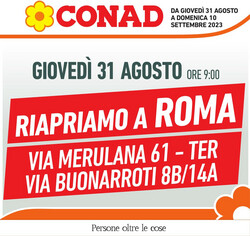 Volantino Conad - Roma dal 31/08/2023