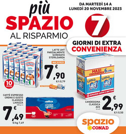Volantino Conad - Spazio - Napoli dal 14/11/2023