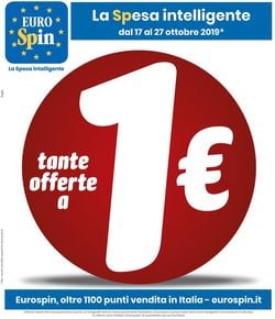 Volantino EURO Spin dal 17/10/2019