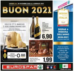 Volantino Eurospar -  Capodanno 2021 dal 28/12/2020