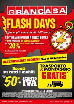 Volantino Grancasa - FLASH DAYS ⚡ dal 25/09/2021