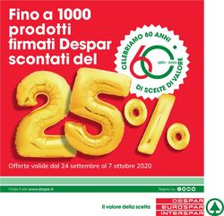 Volantino Interspar dal 24/09/2020