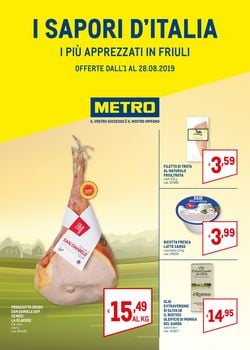 Volantino Metro dal 01/08/2019