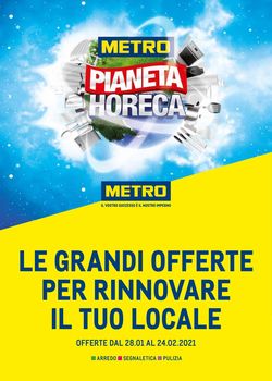Volantino Metro - PIANETA HORECA 2021 dal 28/01/2021