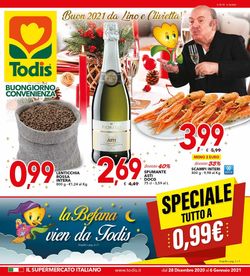 Volantino Todis - Capodanno 2021 dal 28/12/2020