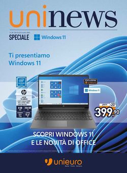 Volantino Unieuro - Speciale Windows 11 dal 18/10/2021