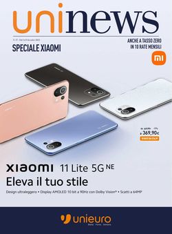 Volantino Unieuro - Speciale Xiaomi dal 03/12/2021