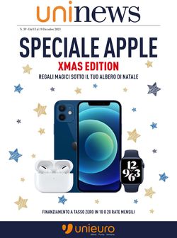 Volantino Unieuro - Speciale Apple Natale 2021 dal 13/12/2021