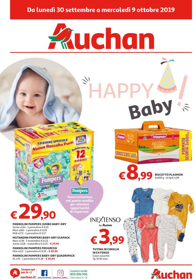 Auchan Volantino dal 30/09/2019