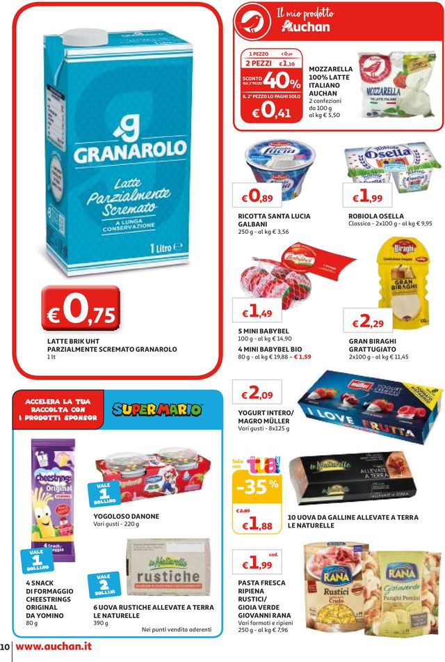 Auchan Volantino dal 21/10/2019