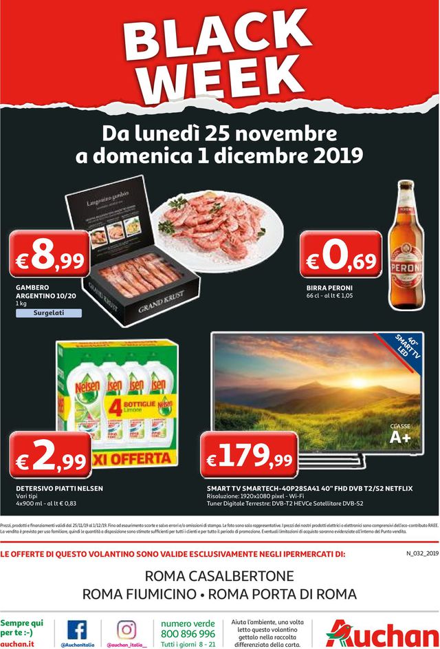 Auchan Volantino dal 25/11/2019