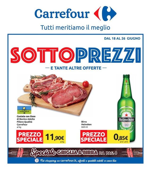 Carrefour Volantino dal 18/06/2019