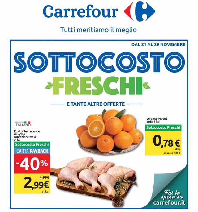 Carrefour Volantino dal 21/11/2019