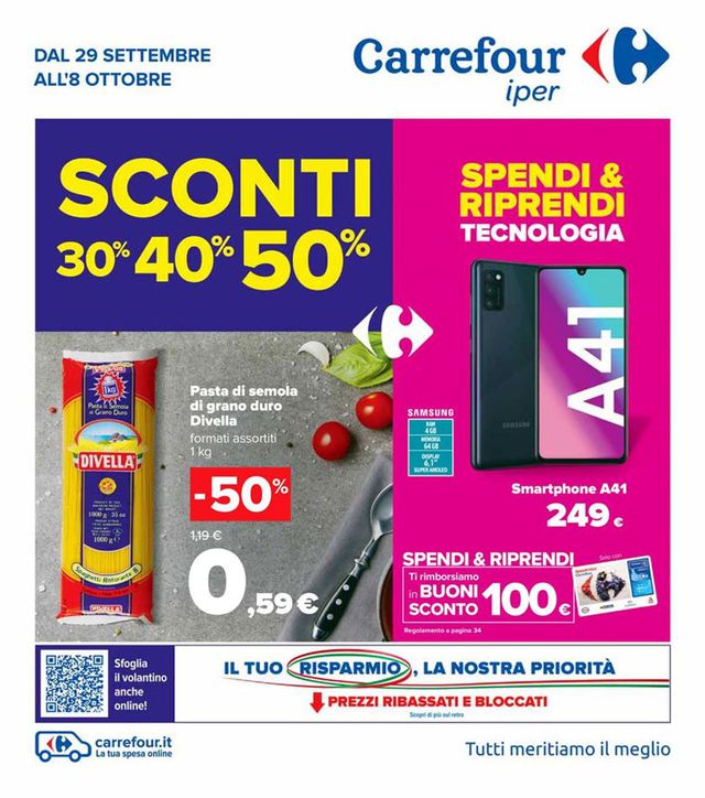 Carrefour Volantino dal 29/09/2020