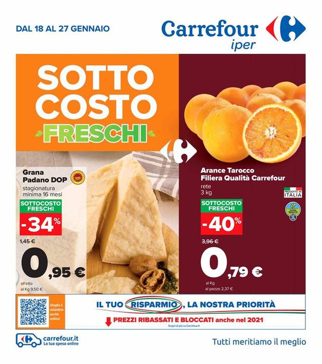 Carrefour Volantino dal 18/01/2021