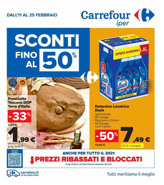Carrefour Volantino dal 11/02/2021