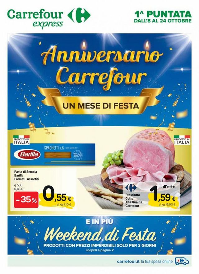 Carrefour Volantino dal 08/10/2021