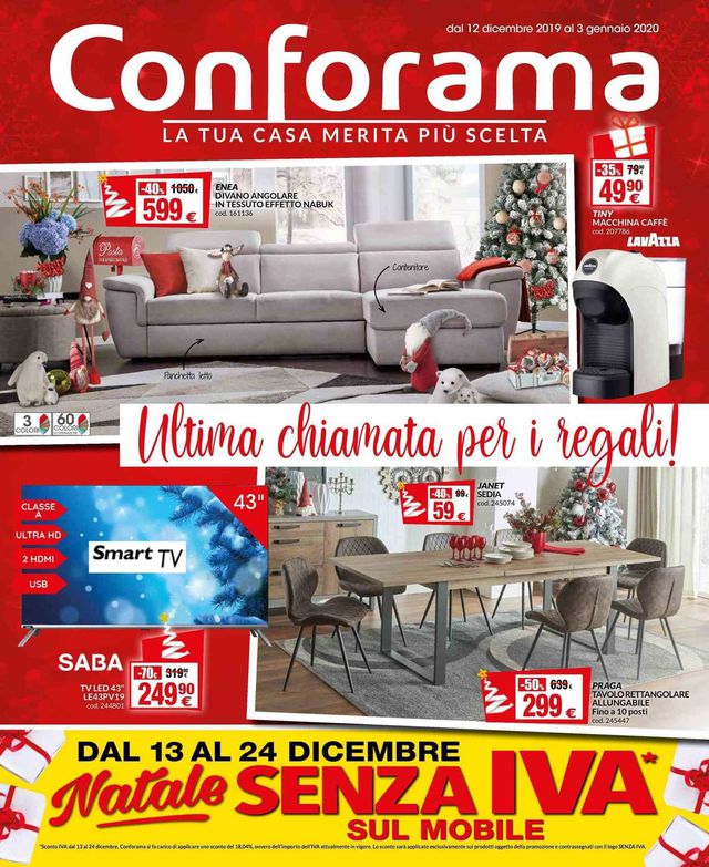 Conforama Volantino dal 12/12/2019