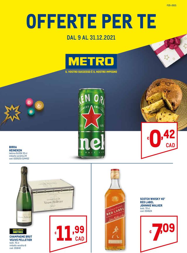 Metro Volantino dal 09/12/2021