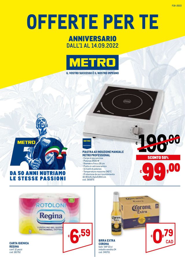 Metro Volantino dal 01/09/2022