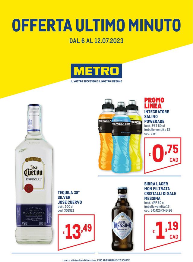 Metro Volantino dal 06/07/2023