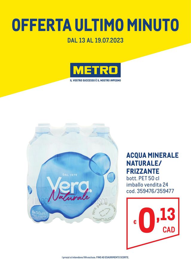 Metro Volantino dal 12/07/2023
