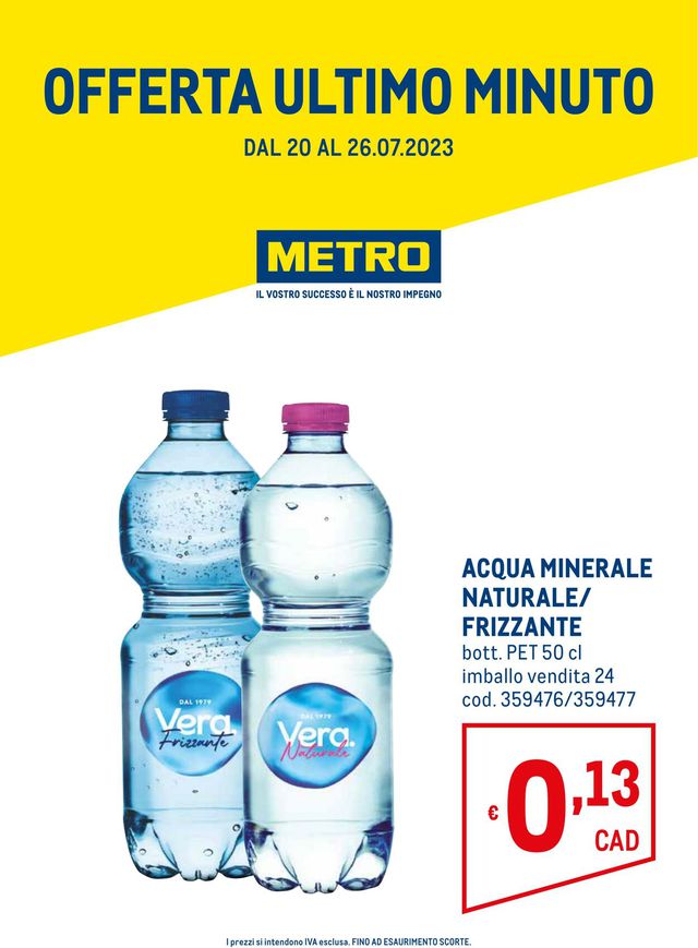 Metro Volantino dal 20/07/2023