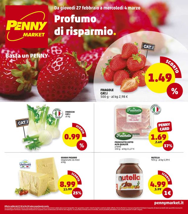 Penny Market Volantino dal 27/02/2020