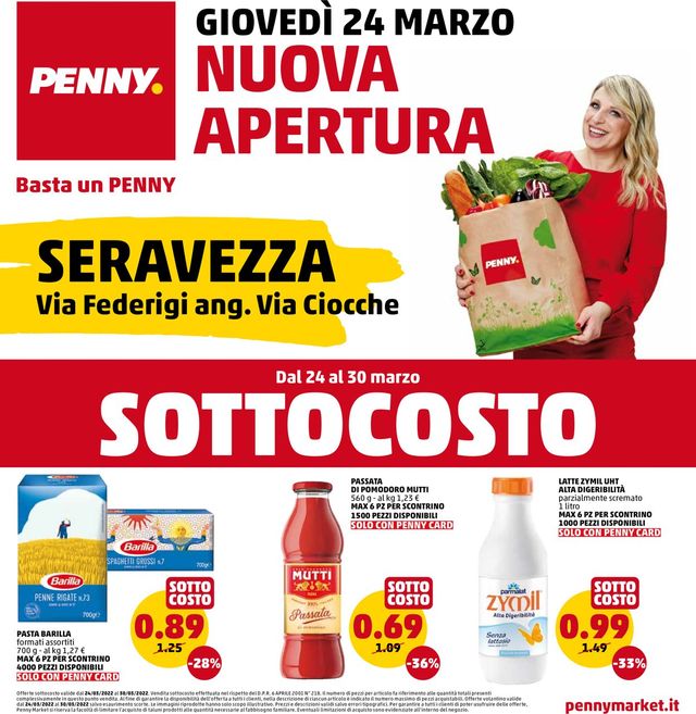 Penny Market Volantino dal 24/03/2022