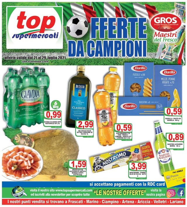 Top Supermercati Volantino dal 21/07/2021