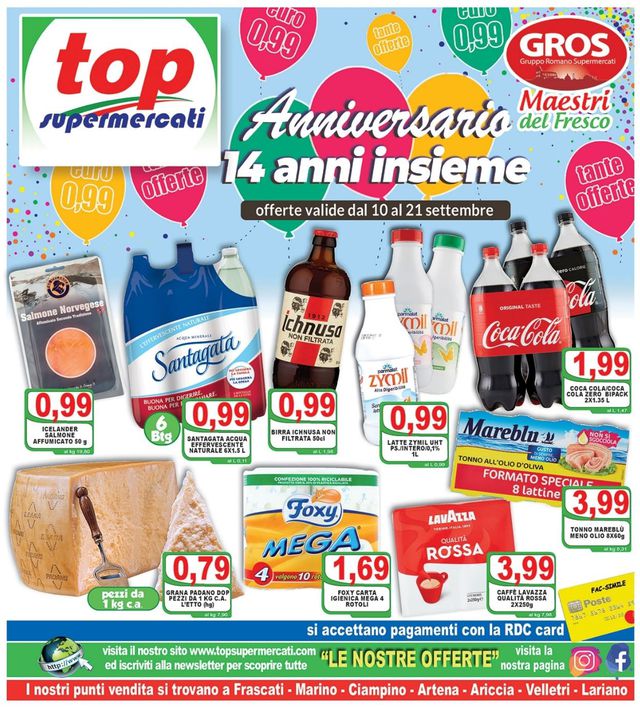 Top Supermercati Volantino dal 10/09/2021