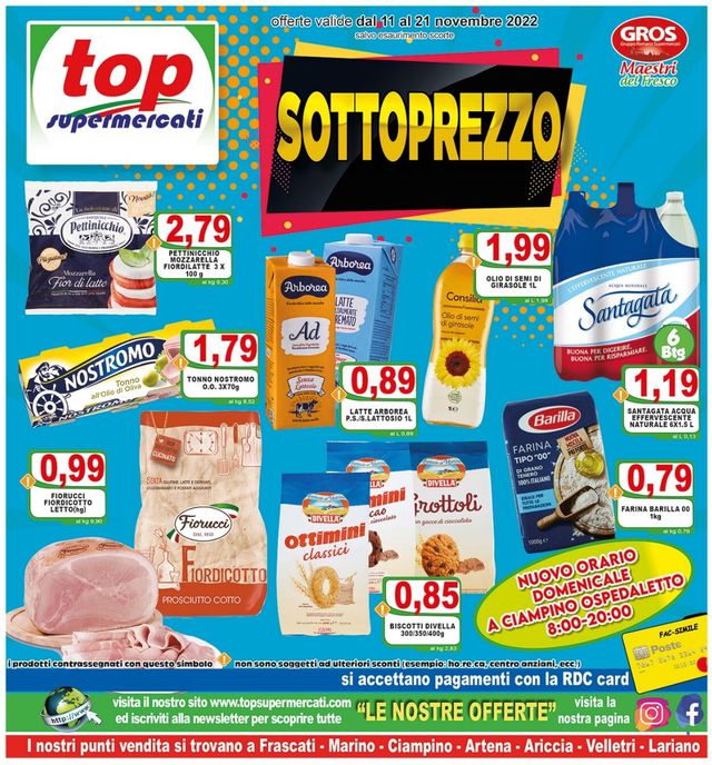 Top Supermercati Volantino dal 11/11/2022