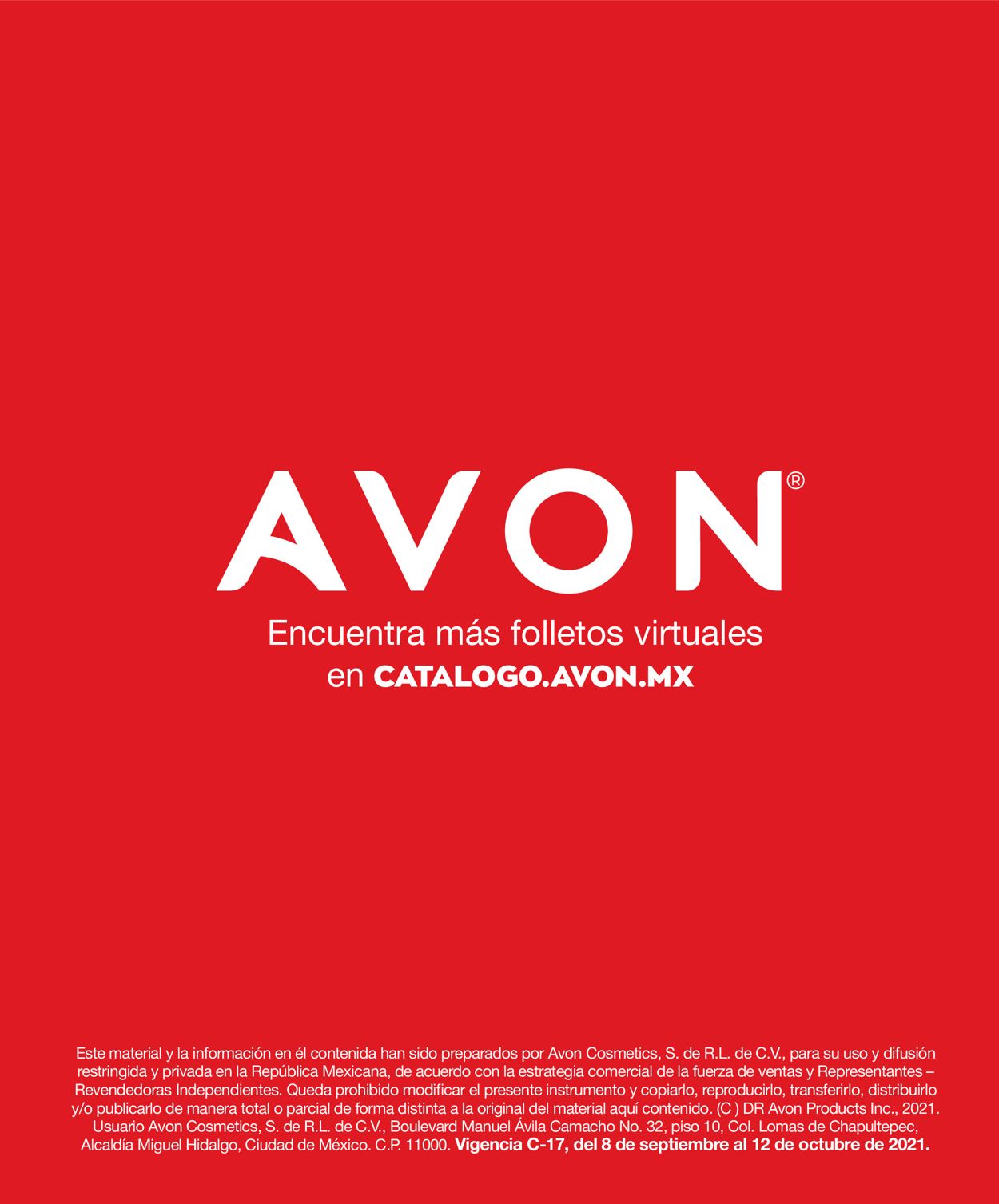 Avon Catálogo desde 07.09.2021