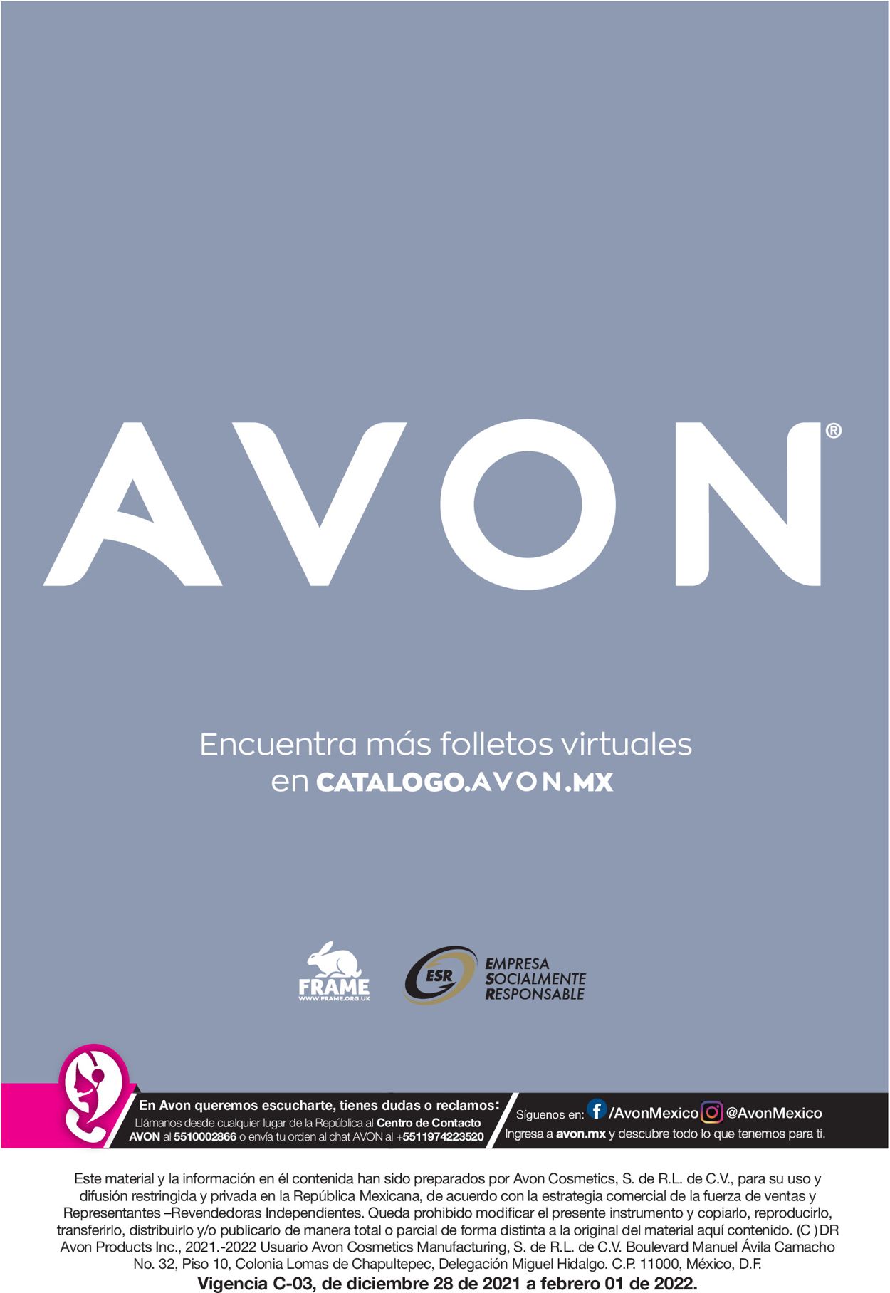Avon Catálogo desde 28.12.2021