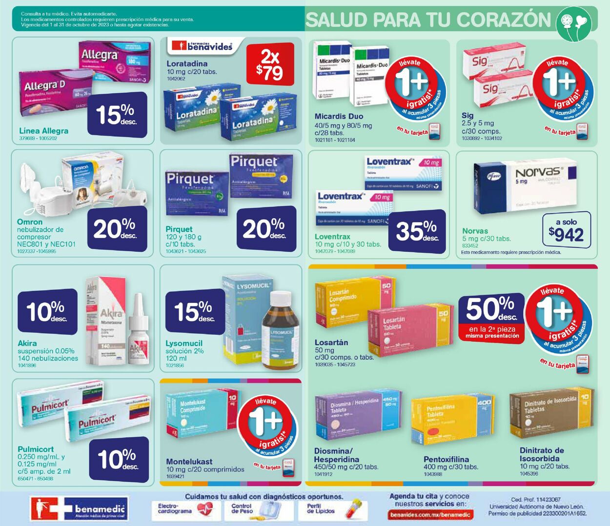 Farmacias Benavides Catálogo desde 10.10.2023