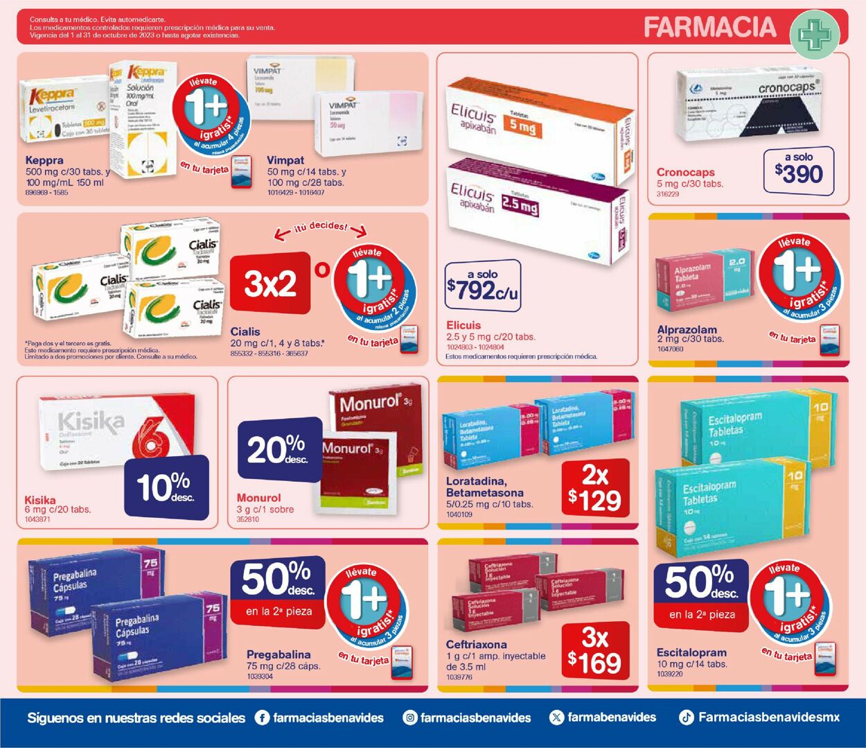 Farmacias Benavides Catálogo desde 10.10.2023