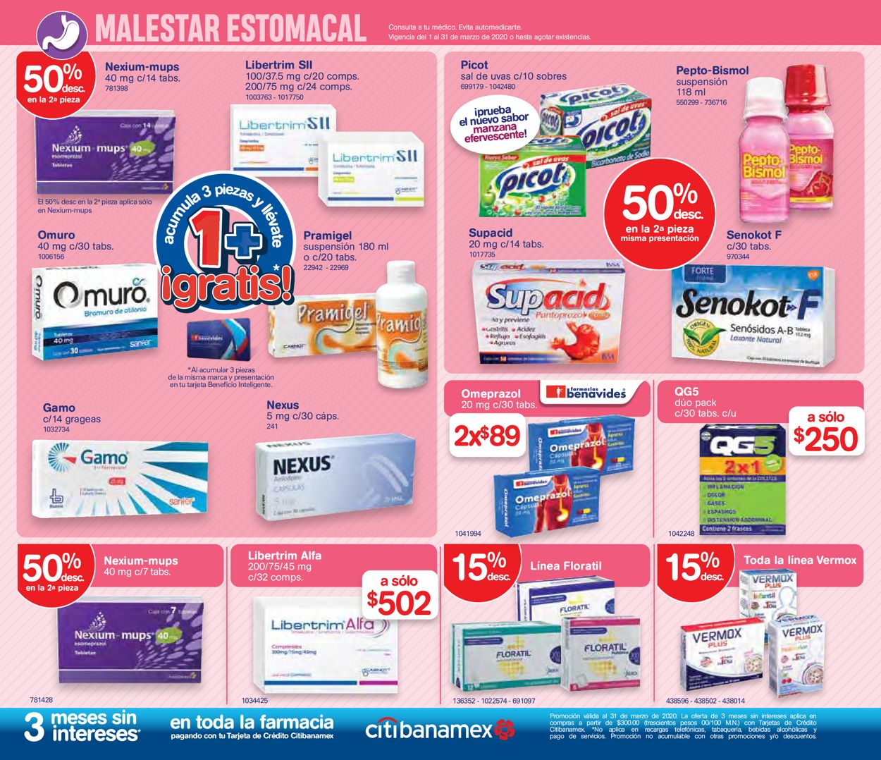 Farmacias Benavides Catálogo desde 01.03.2020