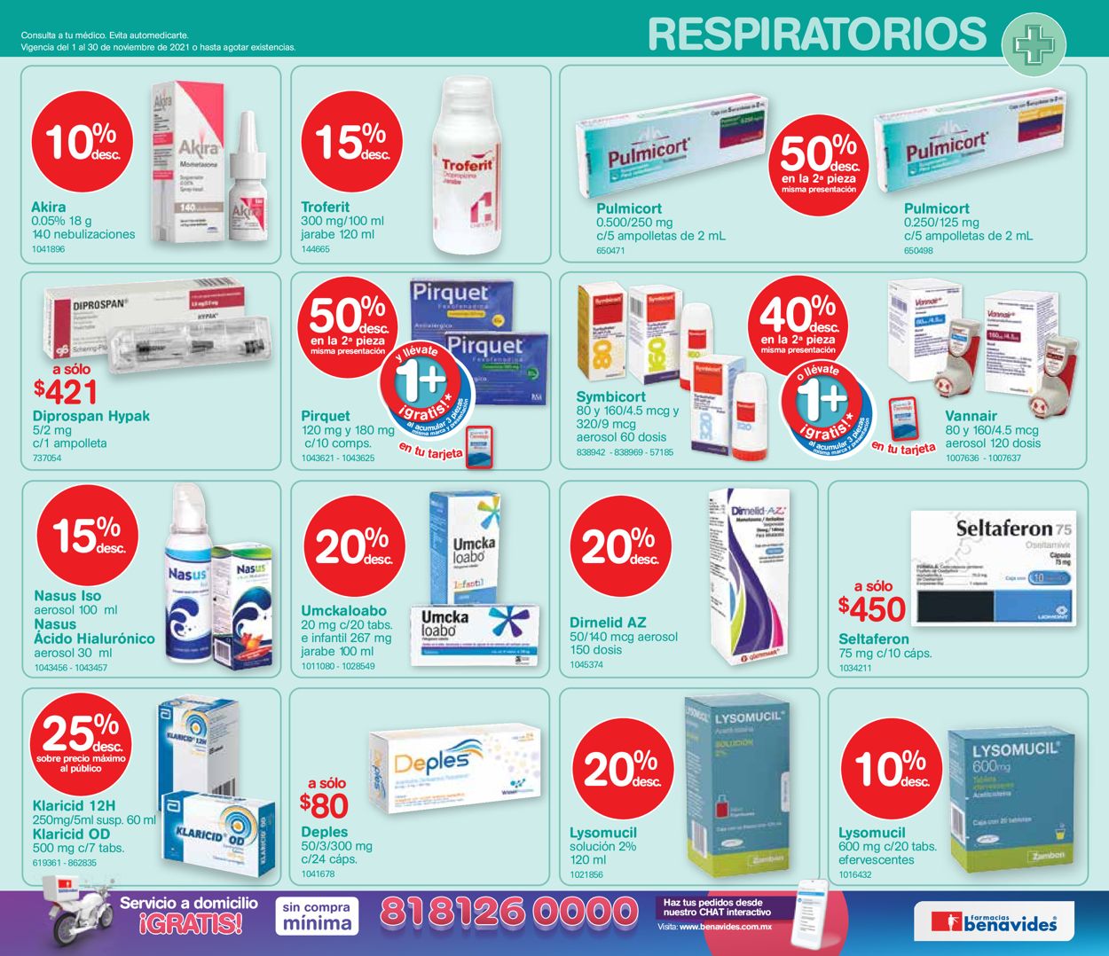 Farmacias Benavides Catálogo desde 01.11.2021