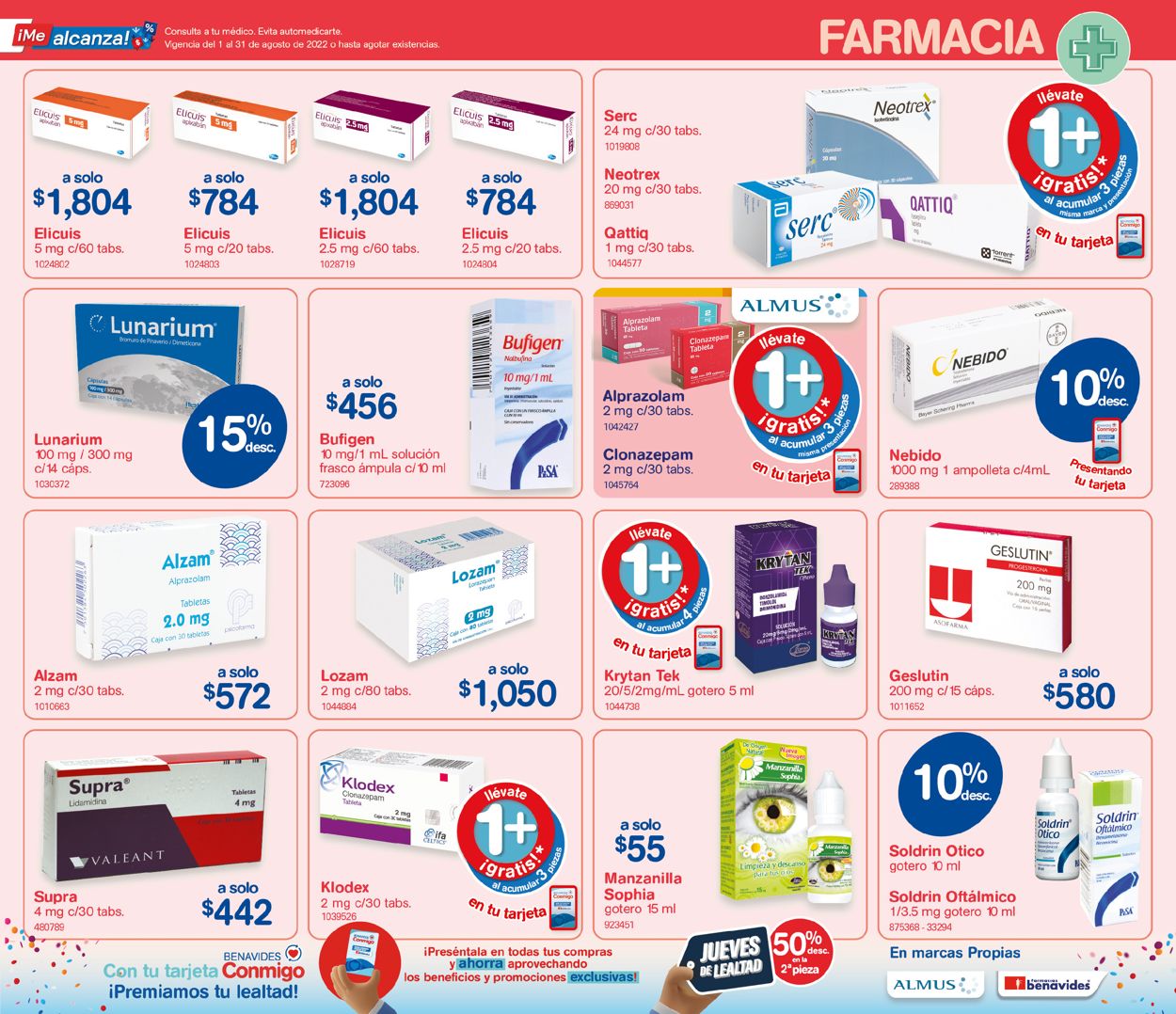 Farmacias Benavides Catálogo desde 01.08.2022