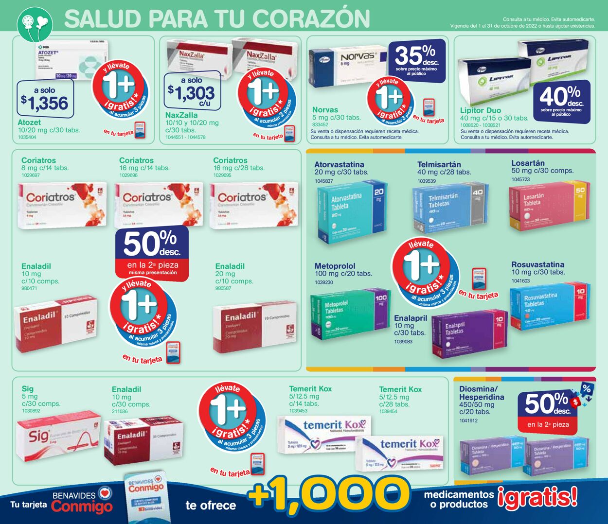 Farmacias Benavides Catálogo desde 01.10.2022