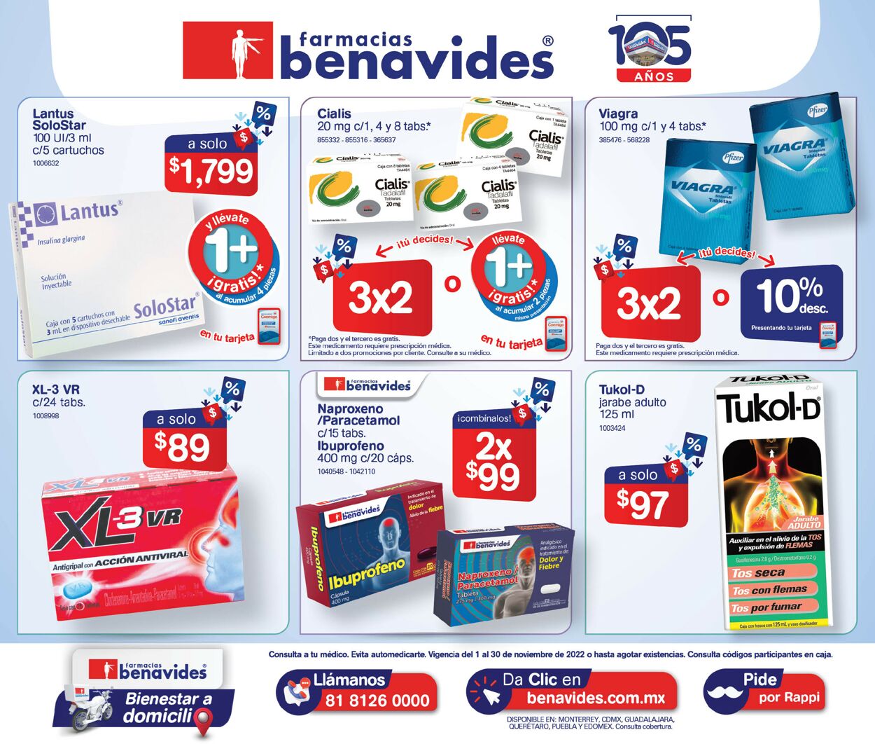 Farmacias Benavides Catálogo desde 01.11.2022