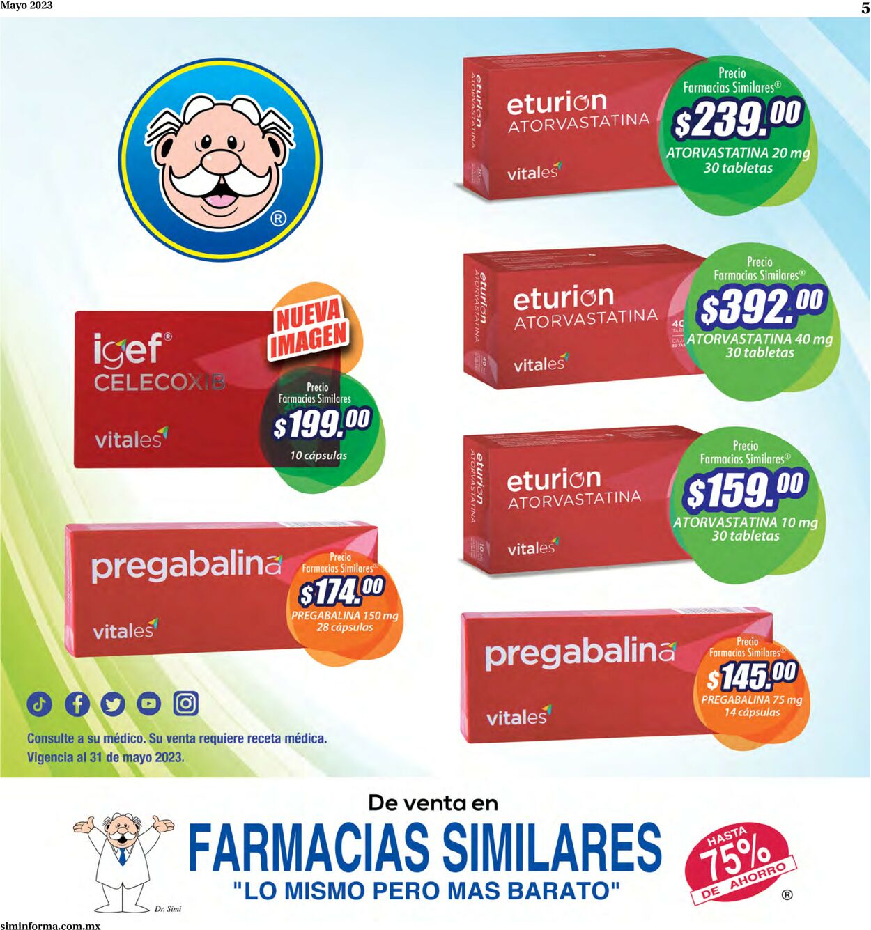 Farmacias Similares Catálogo desde 15.06.2023