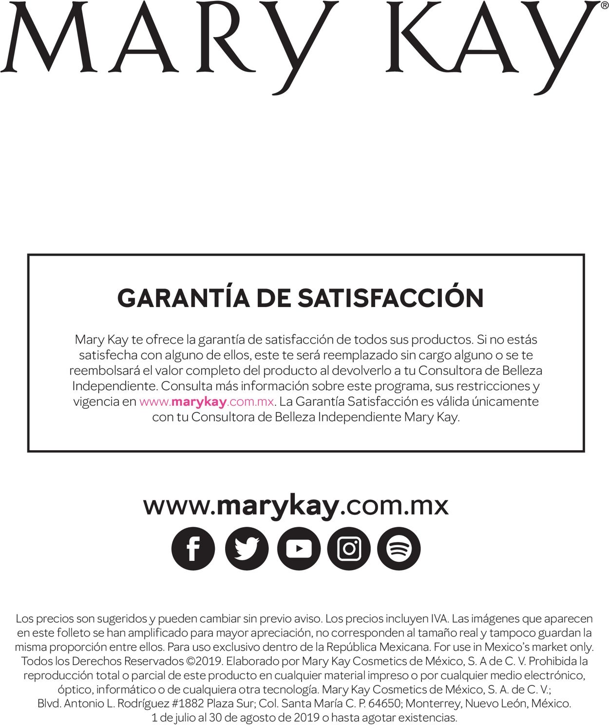 Mary Kay Catálogo desde 01.07.2019