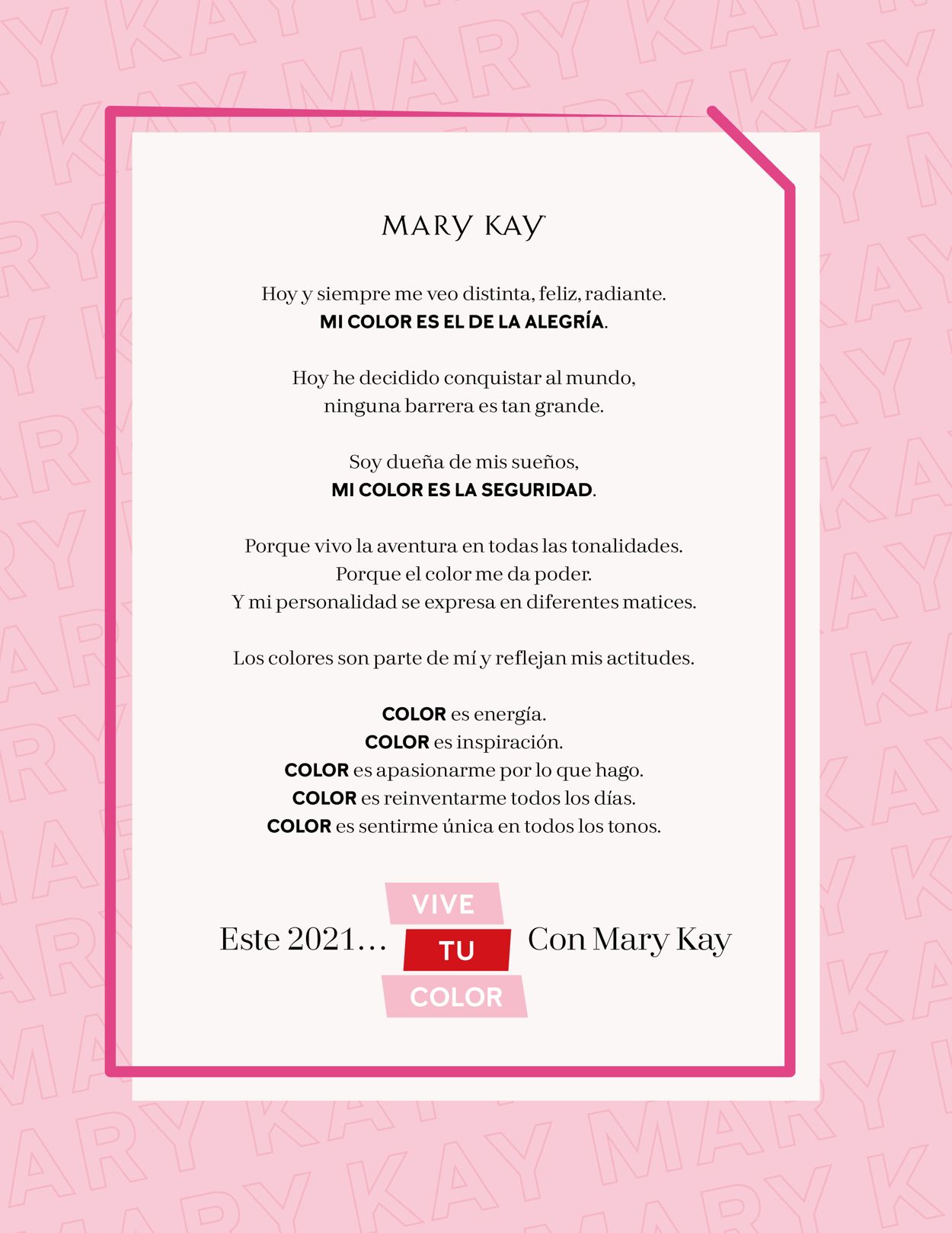 Mary Kay Catálogo desde 01.01.2021