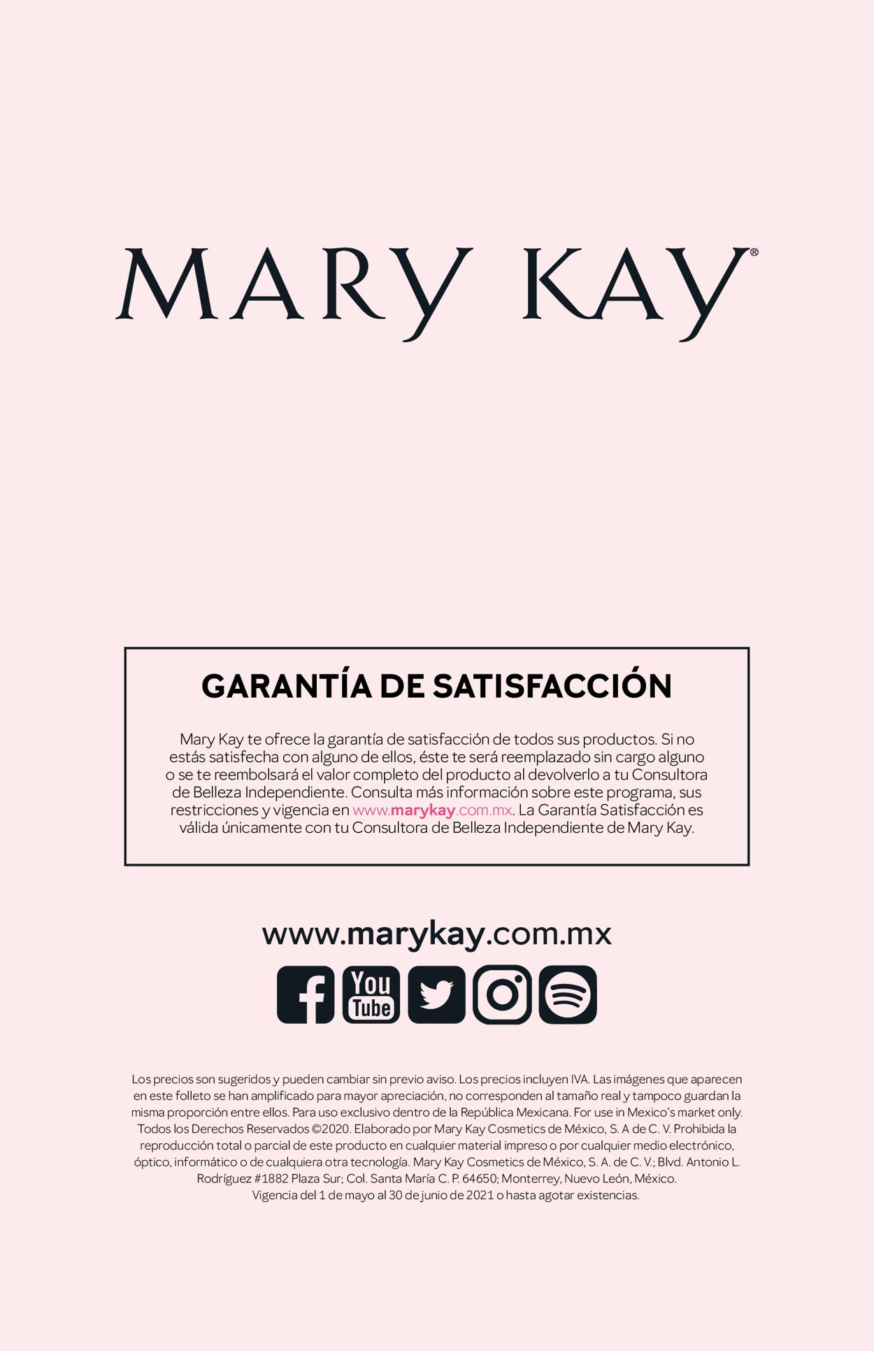 Mary Kay Catálogo desde 01.05.2021