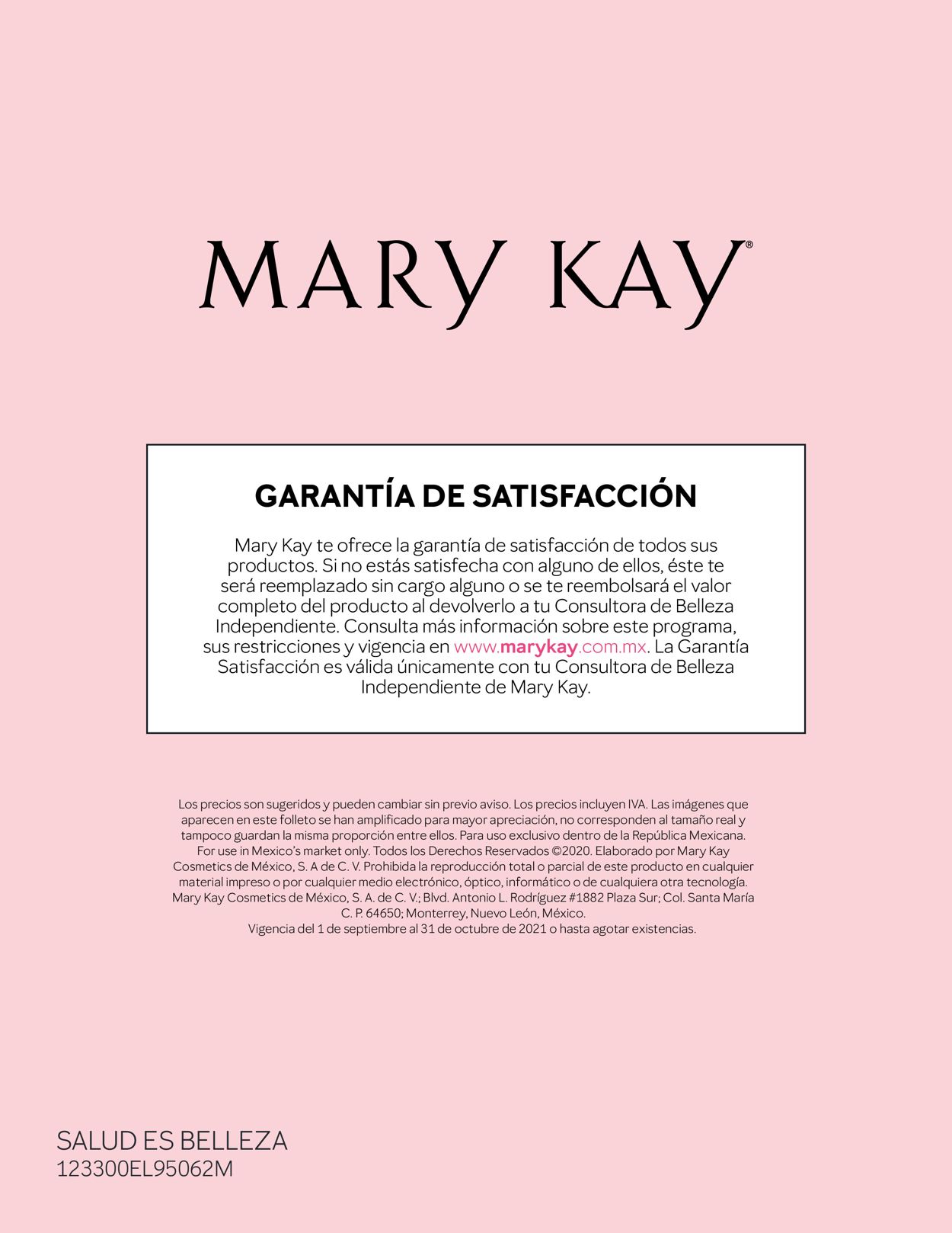 Mary Kay Catálogo desde 01.09.2021