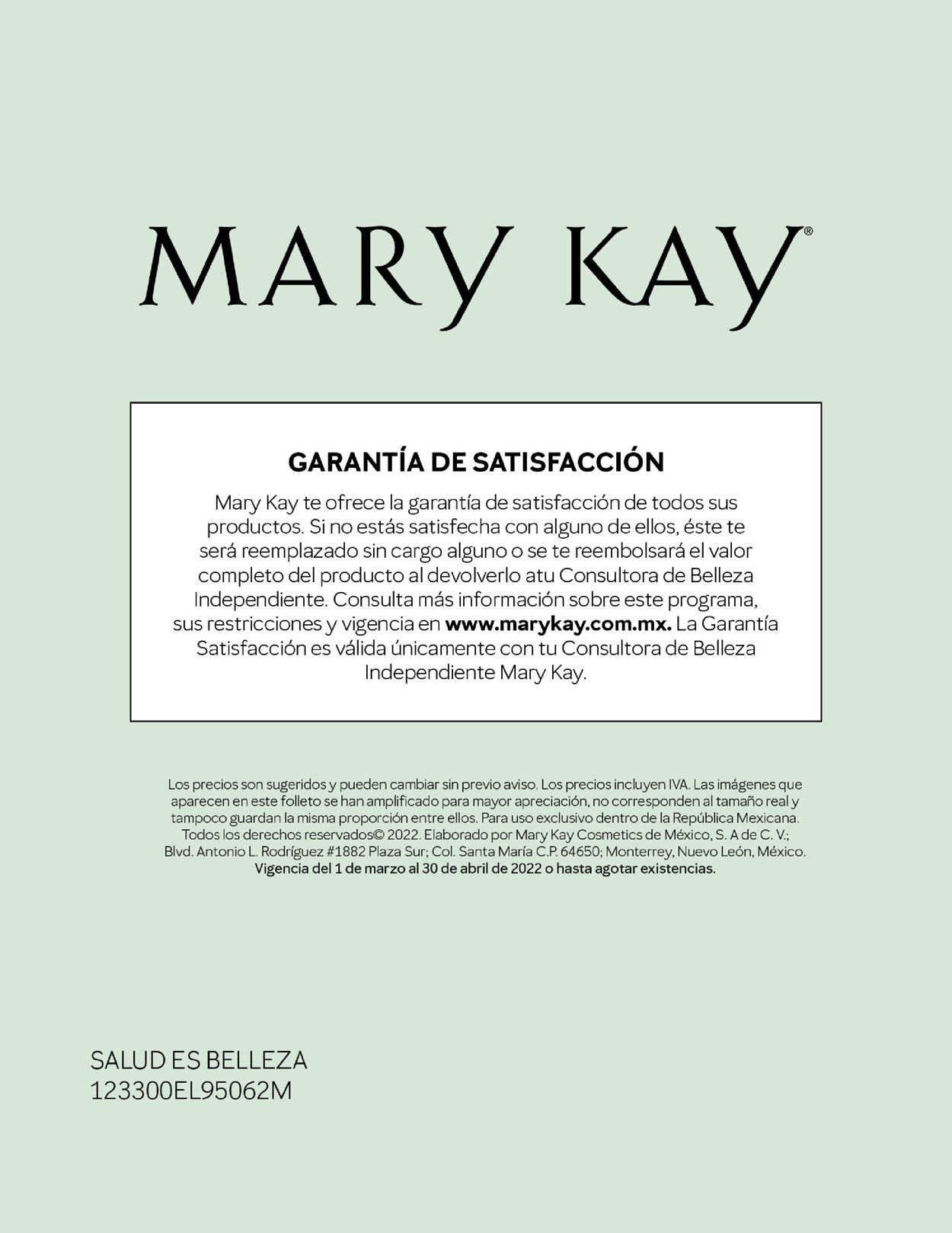 Mary Kay Catálogo desde 01.03.2022